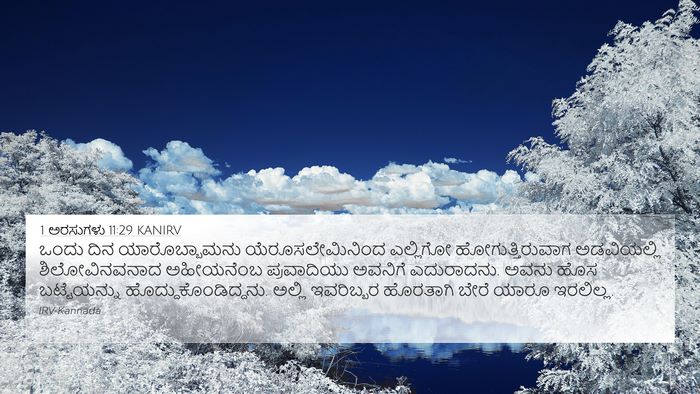 1 ಅರಸುಗಳು 11:29 KANIRV Bible Verse Image