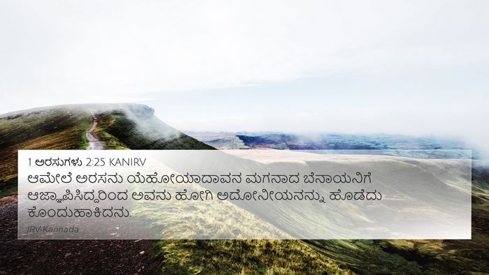 1 ಅರಸುಗಳು 2:25 KANIRV Bible Verse Image
