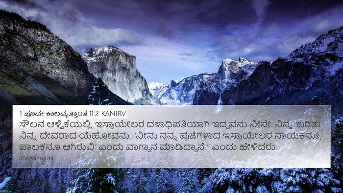 1 ಪೂರ್ವಕಾಲವೃತ್ತಾಂತ 11:2 KANIRV Bible Verse Image