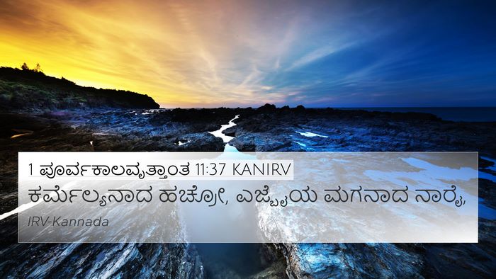 1 ಪೂರ್ವಕಾಲವೃತ್ತಾಂತ 11:37 KANIRV Bible Verse Image