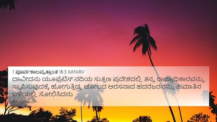 1 ಪೂರ್ವಕಾಲವೃತ್ತಾಂತ 18:3 KANIRV Bible Verse Image