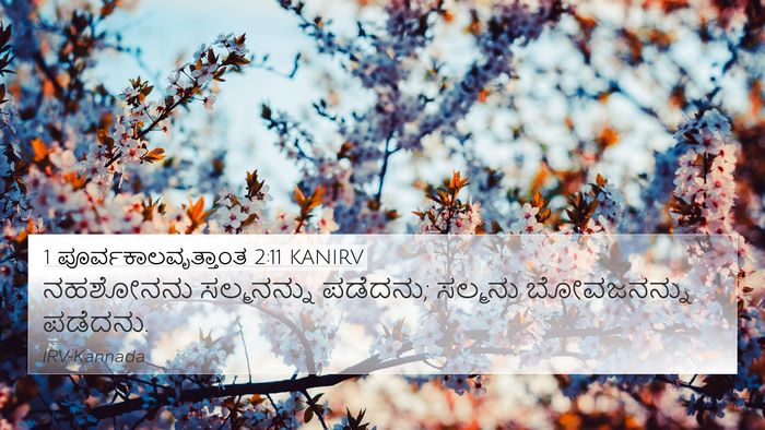 1 ಪೂರ್ವಕಾಲವೃತ್ತಾಂತ 2:11 KANIRV Bible Verse Image