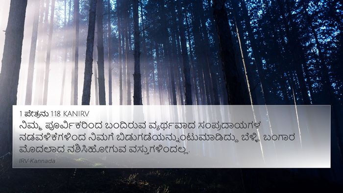 1 ಪೇತ್ರನು 1:18 KANIRV Bible Verse Image