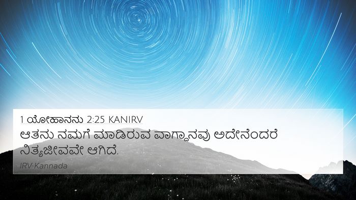 1 ಯೋಹಾನನು 2:25 KANIRV Bible Verse Image