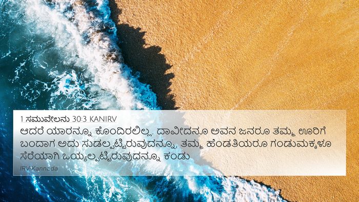 1 ಸಮುವೇಲನು 30:3 KANIRV Bible Verse Image