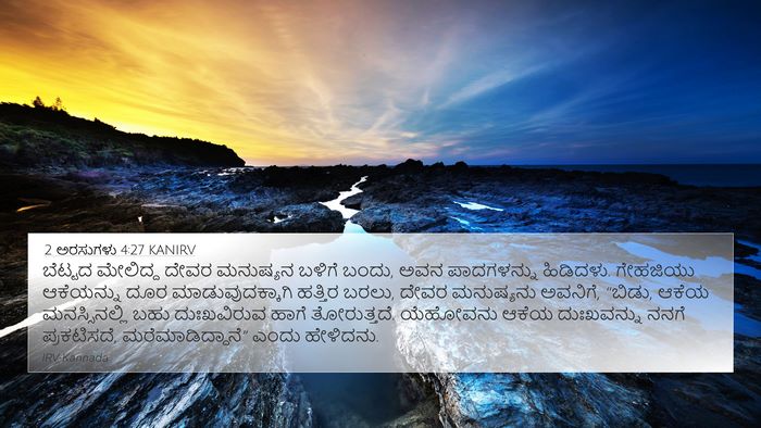 2 ಅರಸುಗಳು 4:27 KANIRV Bible Verse Image