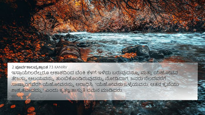 2 ಪೂರ್ವಕಾಲವೃತ್ತಾಂತ 7:3 KANIRV Bible Verse Image