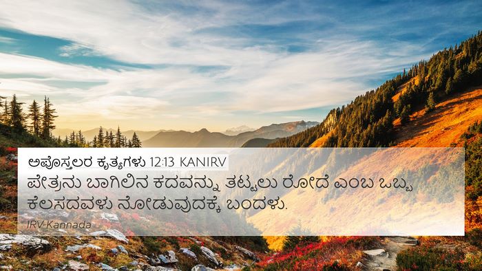 ಅಪೊಸ್ತಲರ ಕೃತ್ಯಗಳು 12:13 KANIRV Bible Verse Image