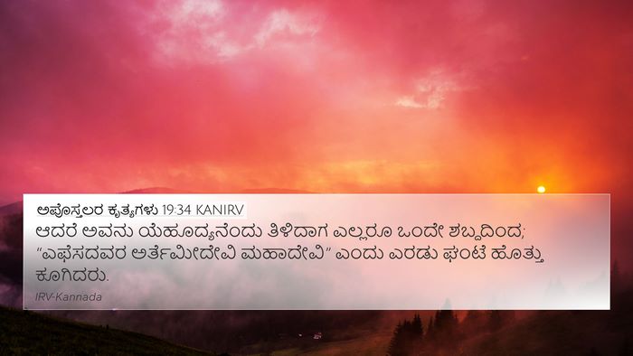 ಅಪೊಸ್ತಲರ ಕೃತ್ಯಗಳು 19:34 KANIRV Bible Verse Image