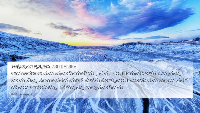 ಅಪೊಸ್ತಲರ ಕೃತ್ಯಗಳು 2:30 KANIRV Bible Verse Image