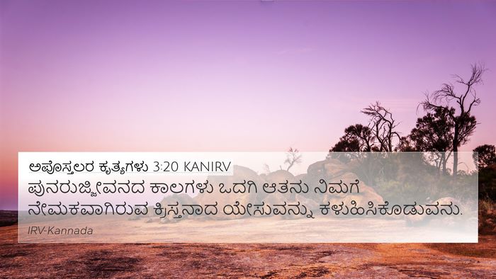 ಅಪೊಸ್ತಲರ ಕೃತ್ಯಗಳು 3:20 KANIRV 4K Wallpaper - ಪುನರುಜ್ಜೀವನದ - 4K Wallpaper Bible Verse