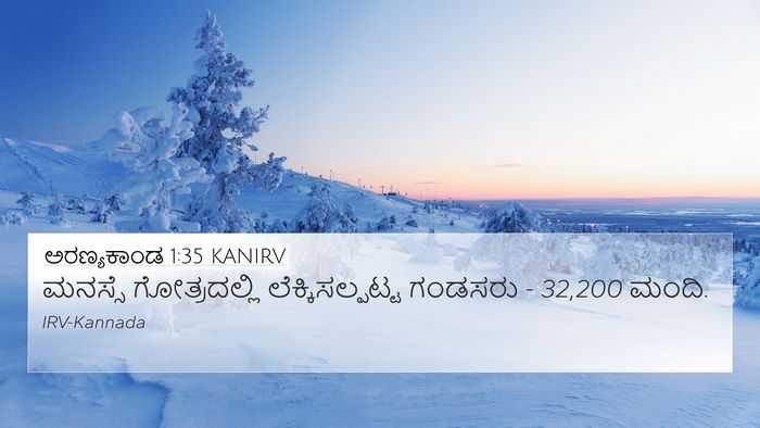 ಅರಣ್ಯಕಾಂಡ 1:35 KANIRV 4K Wallpaper - ಮನಸ್ಸೆ ಗೋತ್ರದಲ್ಲಿ - 4K Wallpaper Bible Verse