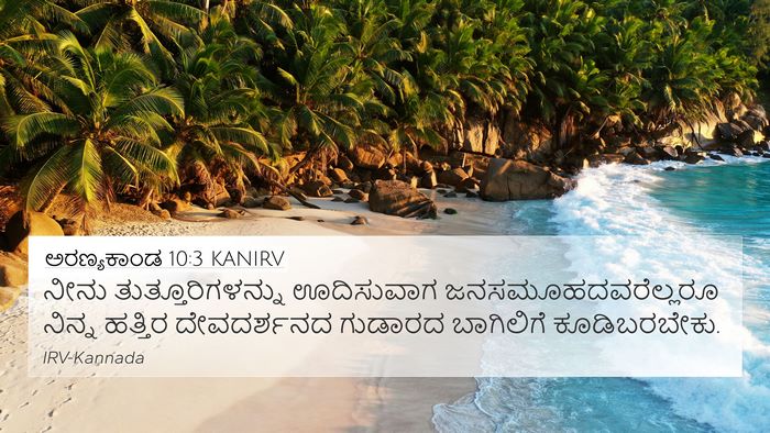 ಅರಣ್ಯಕಾಂಡ 10:3 KANIRV Bible Verse Image