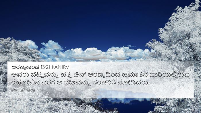 ಅರಣ್ಯಕಾಂಡ 13:21 KANIRV Bible Verse Image