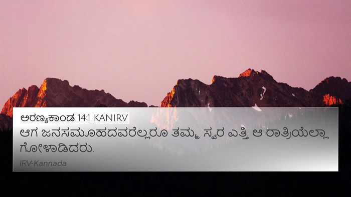 ಅರಣ್ಯಕಾಂಡ 14:1 KANIRV Bible Verse Image