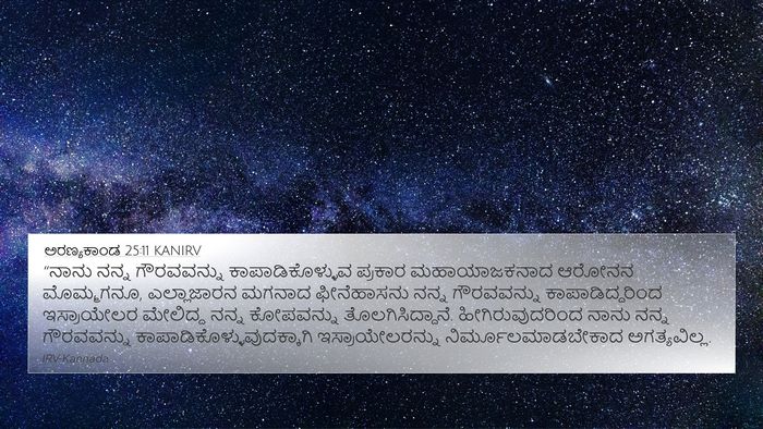 ಅರಣ್ಯಕಾಂಡ 25:11 KANIRV Bible Verse Image