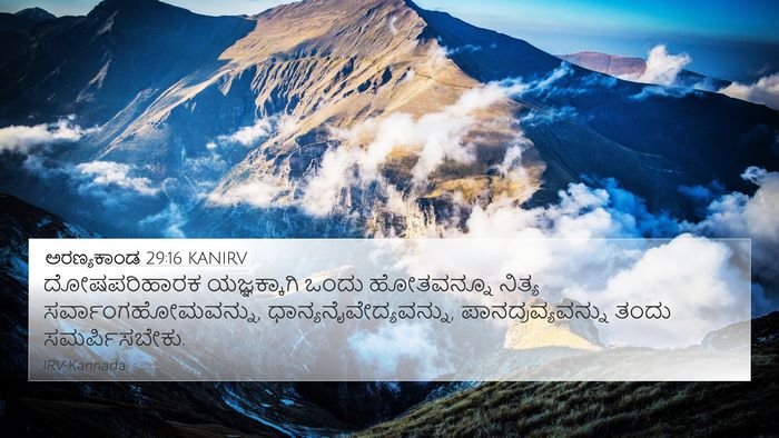 ಅರಣ್ಯಕಾಂಡ 29:16 KANIRV 4K Wallpaper - ದೋಷಪರಿಹಾರಕ - 4K Wallpaper Bible Verse