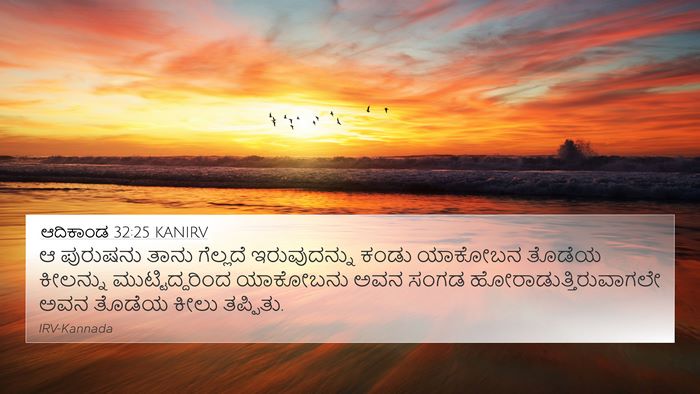 ಆದಿಕಾಂಡ 32:25 KANIRV Bible Verse Image