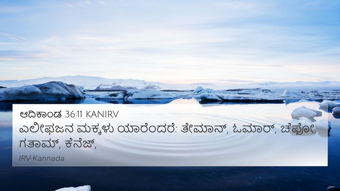 ಆದಿಕಾಂಡ 36:11 KANIRV Bible Verse Image