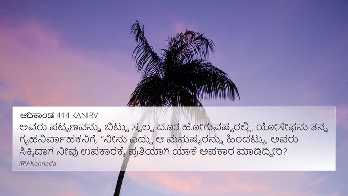 ಆದಿಕಾಂಡ 44:4 KANIRV Bible Verse Image