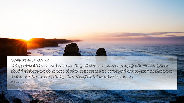 ಆದಿಕಾಂಡ 46:34 KANIRV Bible Verse Image