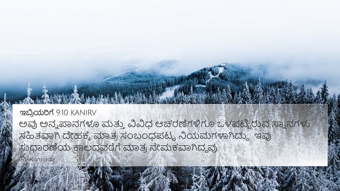 ಇಬ್ರಿಯರಿಗೆ 9:10 KANIRV Bible Verse Image