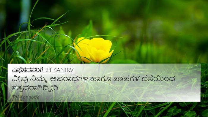 ಎಫೆಸದವರಿಗೆ 2:1 KANIRV Bible Verse Image
