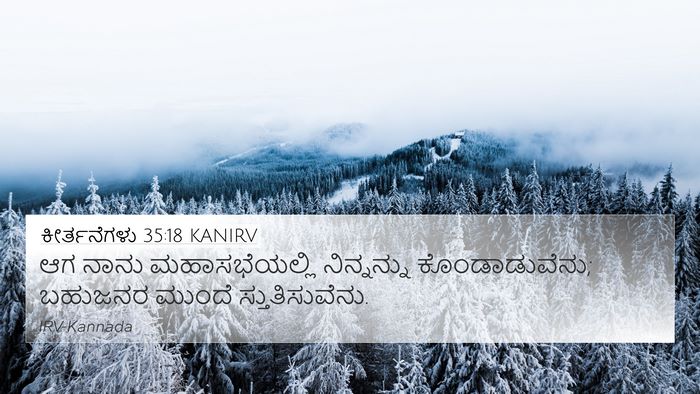ಕೀರ್ತನೆಗಳು 35:18 KANIRV Bible Verse Image