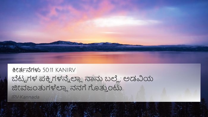 ಕೀರ್ತನೆಗಳು 50:11 KANIRV Bible Verse Image