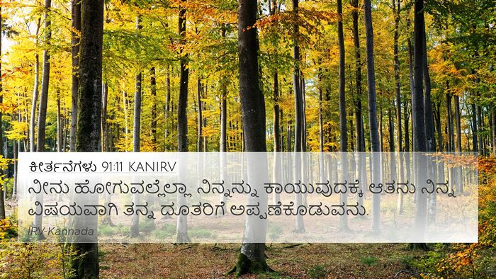 ಕೀರ್ತನೆಗಳು 91:11 KANIRV Bible Verse Image