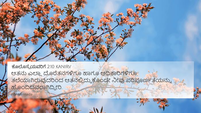 ಕೊಲೊಸ್ಸೆಯವರಿಗೆ 2:10 KANIRV Bible Verse Image