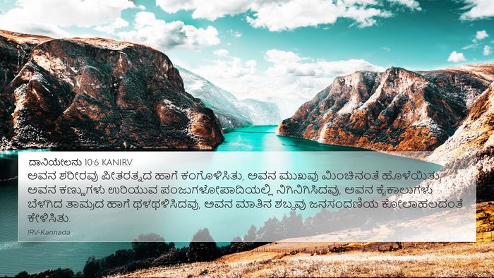 ದಾನಿಯೇಲನು 10:6 KANIRV Bible Verse Image