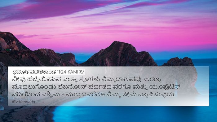 ಧರ್ಮೋಪದೇಶಕಾಂಡ 11:24 KANIRV Bible Verse Image