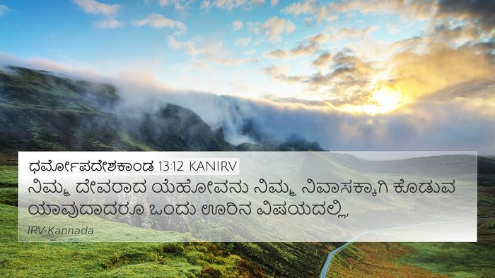 ಧರ್ಮೋಪದೇಶಕಾಂಡ 13:12 KANIRV Bible Verse Image