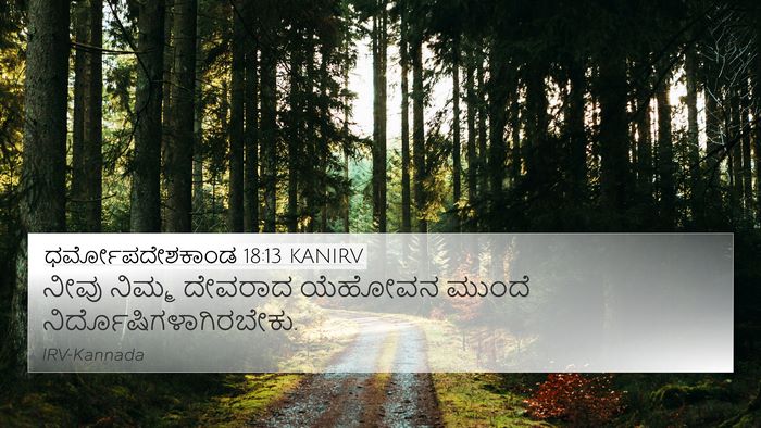ಧರ್ಮೋಪದೇಶಕಾಂಡ 18:13 KANIRV Bible Verse Image