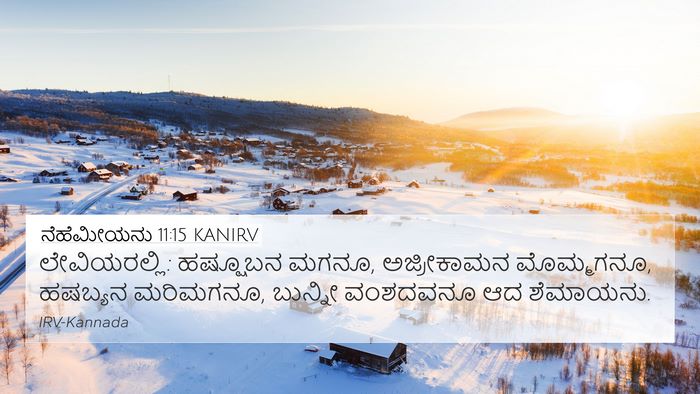 ನೆಹೆಮೀಯನು 11:15 KANIRV Bible Verse Image
