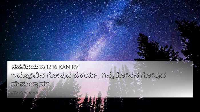 ನೆಹೆಮೀಯನು 12:16 KANIRV Bible Verse Image