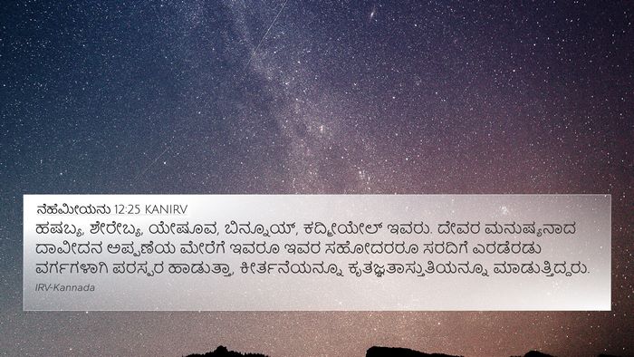 ನೆಹೆಮೀಯನು 12:25 KANIRV Bible Verse Image
