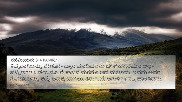 ನೆಹೆಮೀಯನು 3:14 KANIRV Bible Verse Image