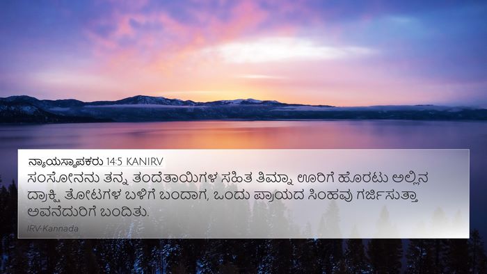 ನ್ಯಾಯಸ್ಥಾಪಕರು 14:5 KANIRV Bible Verse Image