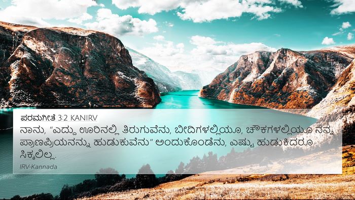 ಪರಮಗೀತೆ 3:2 KANIRV Bible Verse Image