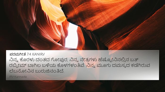 ಪರಮಗೀತೆ 7:4 KANIRV Bible Verse Image