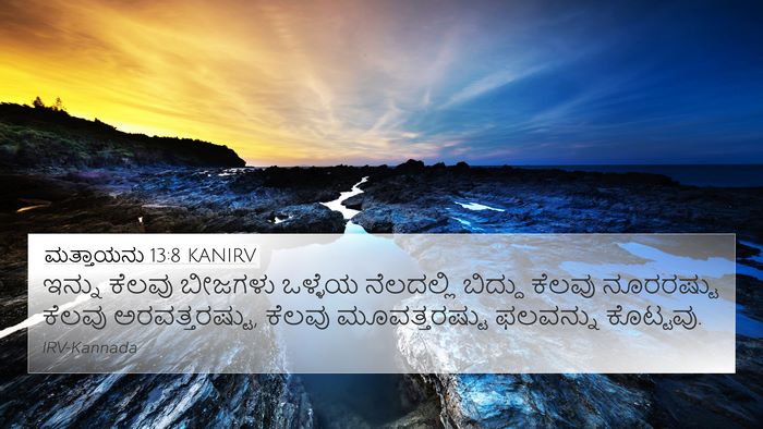 ಮತ್ತಾಯನು 13:8 KANIRV Bible Verse Image