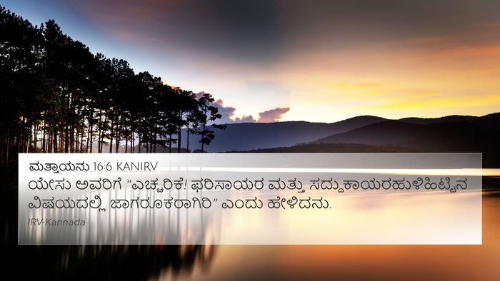 ಮತ್ತಾಯನು 16:6 KANIRV Bible Verse Image