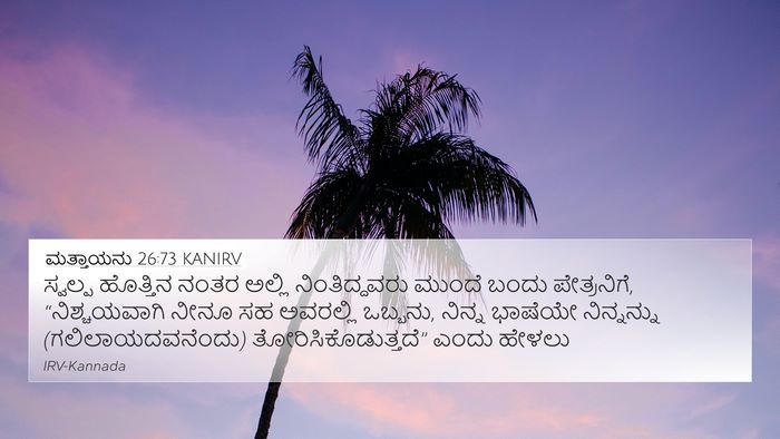 ಮತ್ತಾಯನು 26:73 KANIRV Bible Verse Image