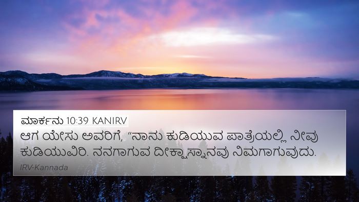 ಮಾರ್ಕನು 10:39 KANIRV 4K Wallpaper - ಆಗ ಯೇಸು ಅವರಿಗೆ, - 4K Wallpaper Bible Verse