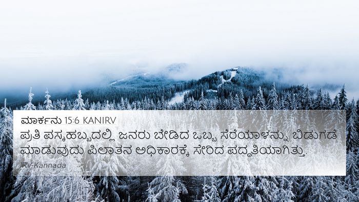 ಮಾರ್ಕನು 15:6 KANIRV 4K Wallpaper - ಪ್ರತಿ - 4K Wallpaper Bible Verse