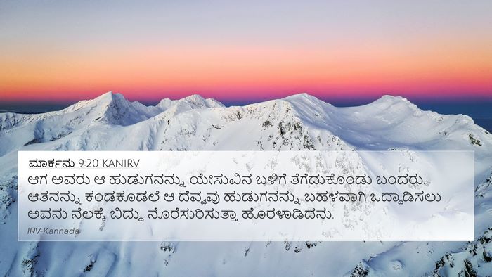 ಮಾರ್ಕನು 9:20 KANIRV Bible Verse Image