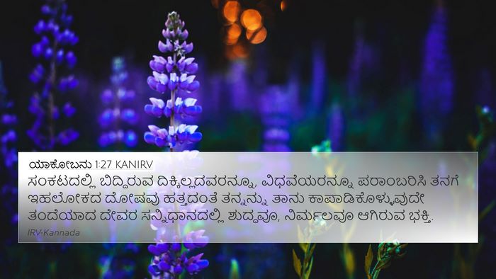 ಯಾಕೋಬನು 1:27 KANIRV Bible Verse Image