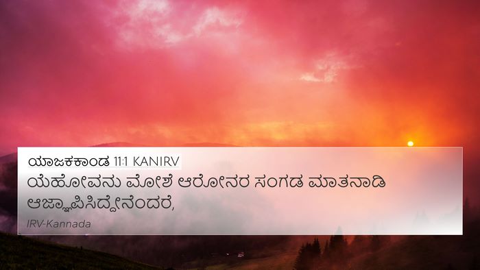 ಯಾಜಕಕಾಂಡ 11:1 KANIRV Bible Verse Image